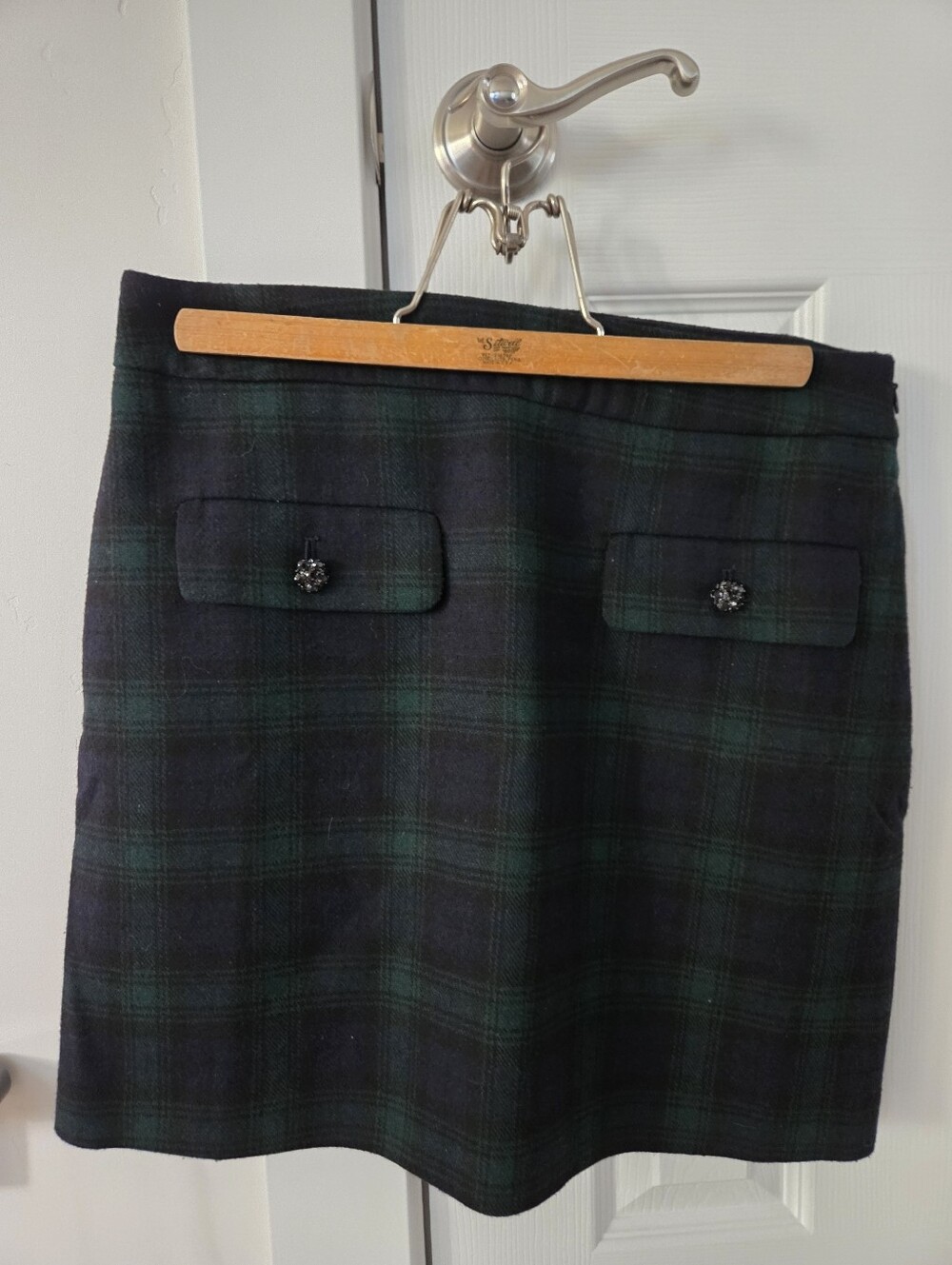 Black Watch Plaid Mini Skirt - Unbranded